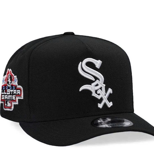 New Era Chicago White Sox 950 Snapback Hat MLB 05 W.S patch Black A-Frame Cap